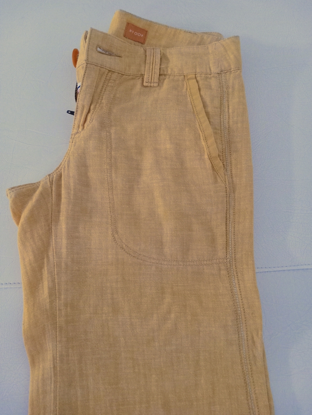 Anthropology Pilcro and Letterpress Women's Wide Leg Pants YELLOW - Picture 2 of 8